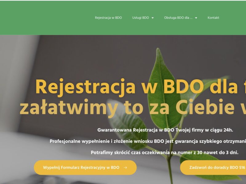 Jak złożyć wniosek o wpis do BDO – szybka rejestracja online